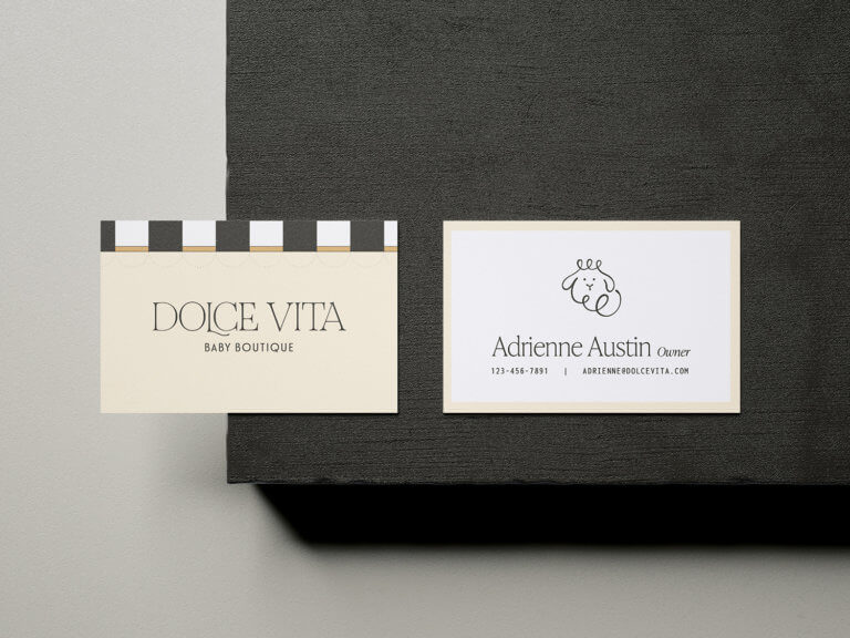 Business Cards for Dolce Vita Baby Boutique