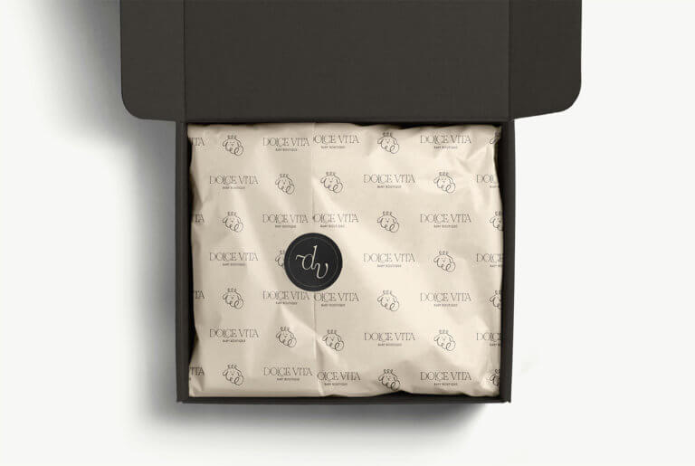 Dolce Vita Tissue and Sticker Package