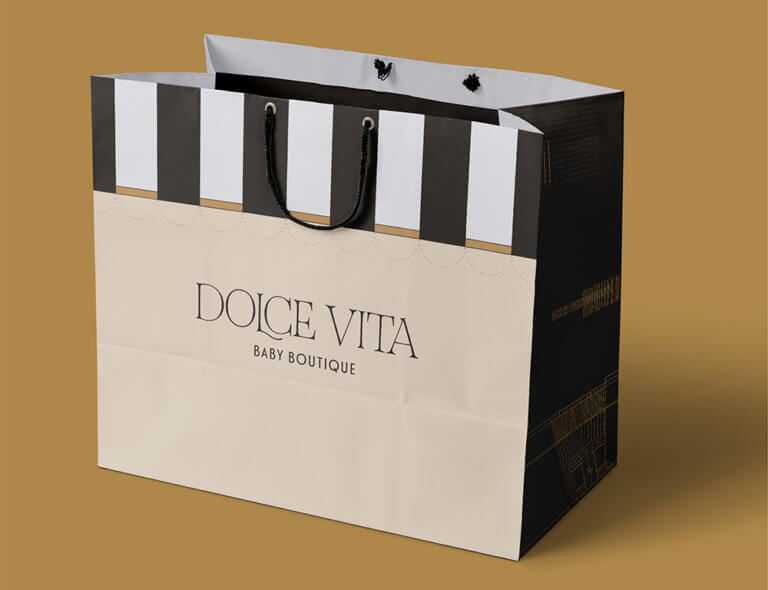 Shopping bag for Dolce Vita baby boutique